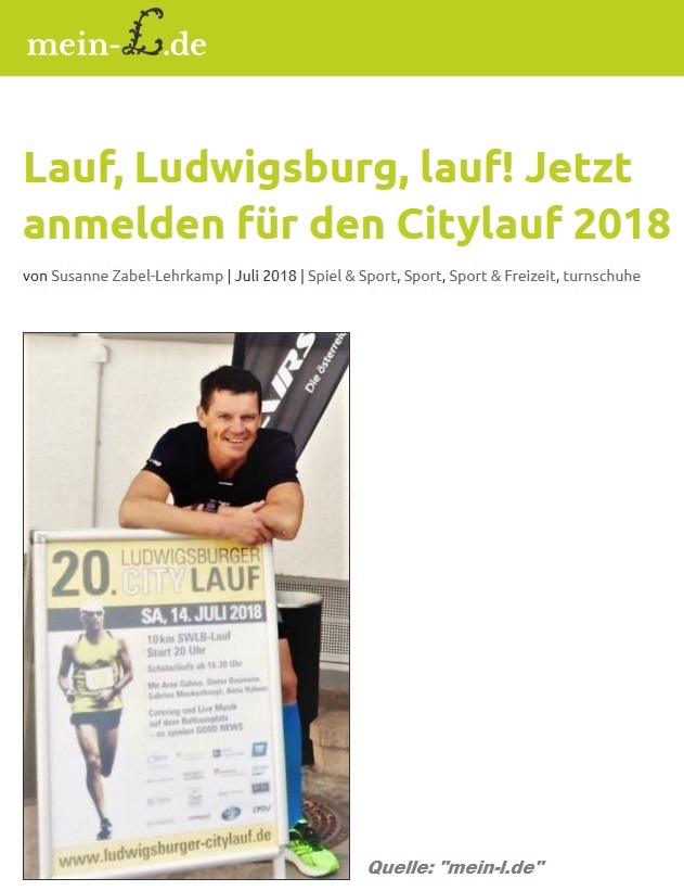 Bild aus "mein-l.de" Artikel: "Lauf Ludwigsburg, lauf!"